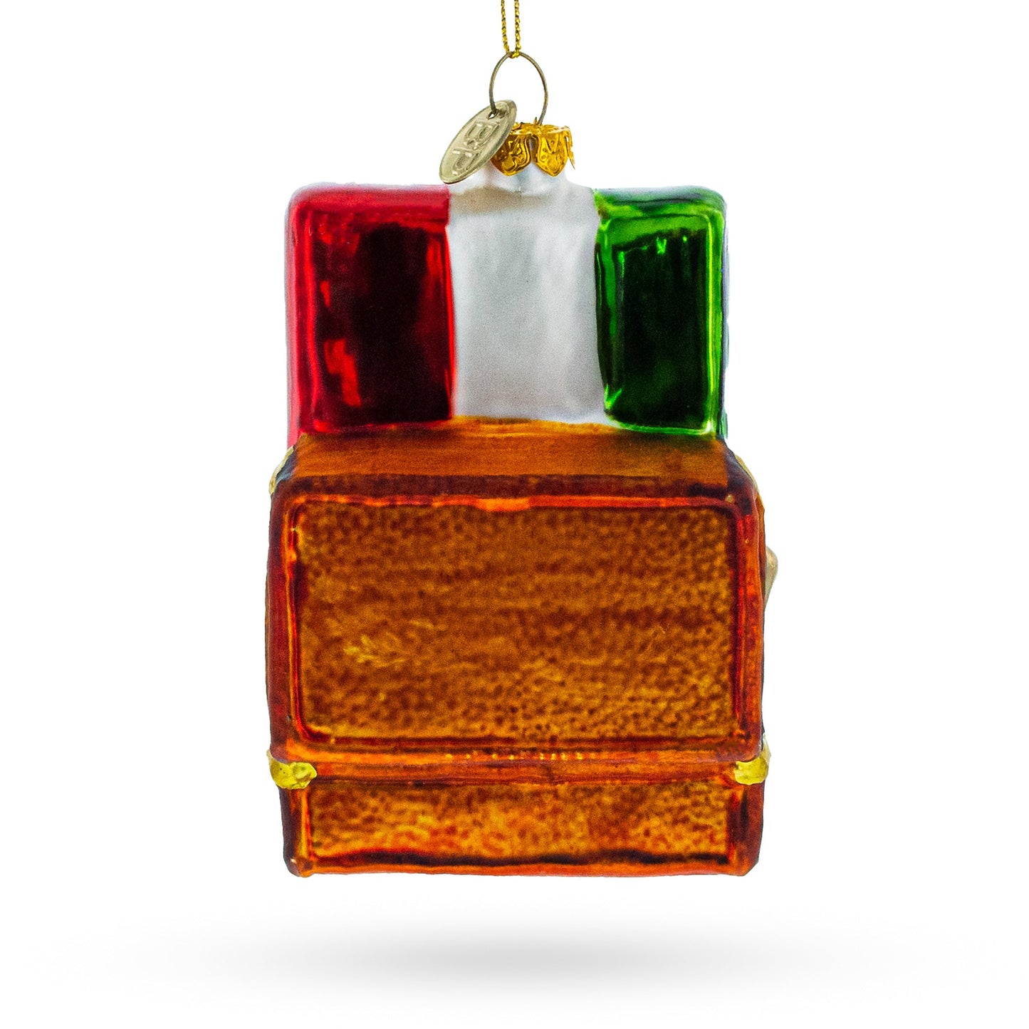 Landmarks of Rome, Italy Glass Christmas Ornament