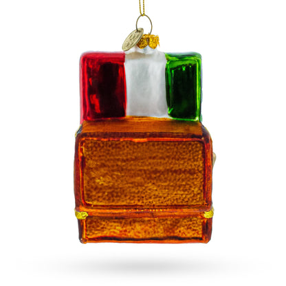 Landmarks of Rome, Italy Glass Christmas Ornament