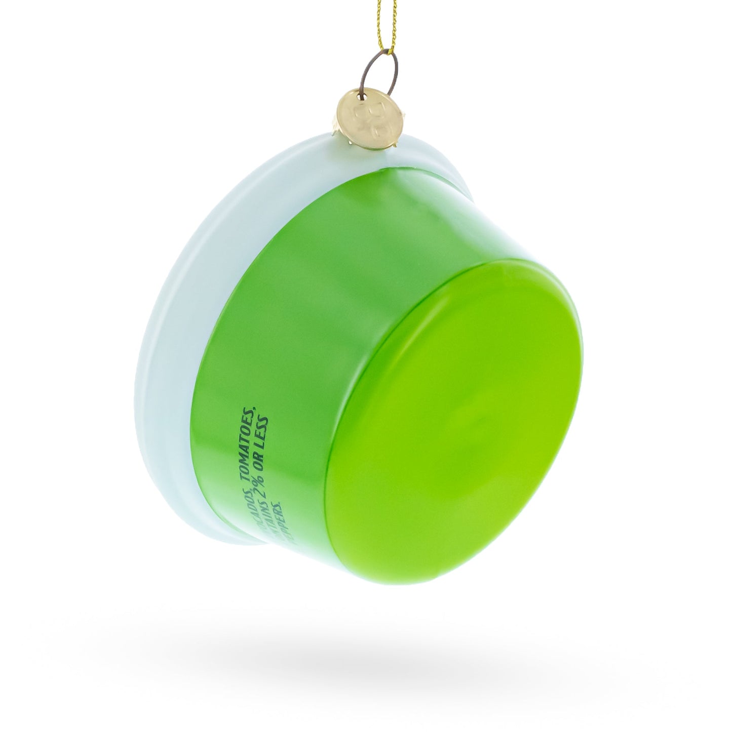 Traditional Guacamole Glass Christmas Ornament