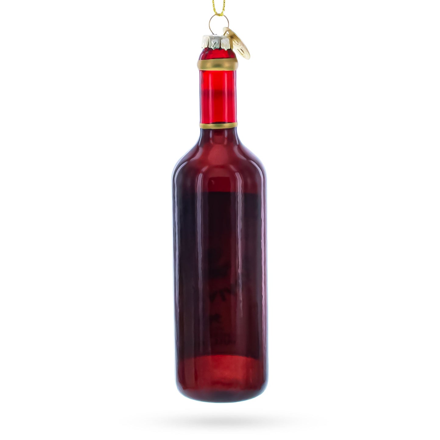 Holiday Survival Kit Wine Bottle Glass Christmas Ornament