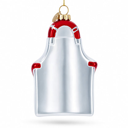 Baker’s Apron Glass Christmas Ornament