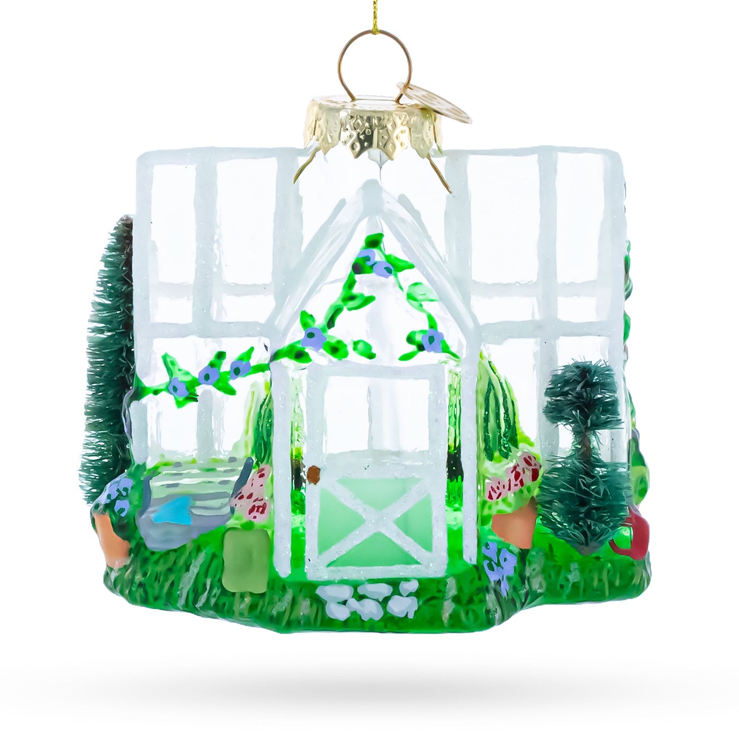 Greenhouse Glass Christmas Ornament