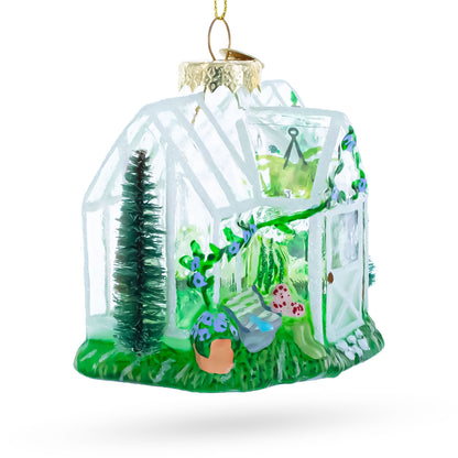 Greenhouse Glass Christmas Ornament