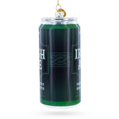 Irish Ale Beer Can Glass Christmas Ornament