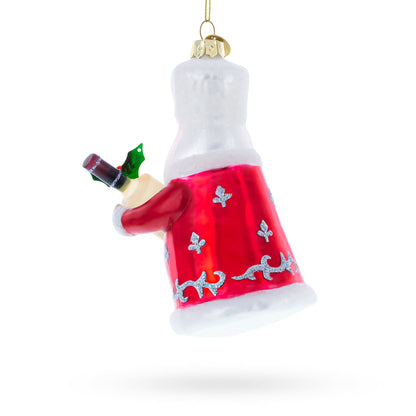 Santa with Vodka Glass Christmas Ornament