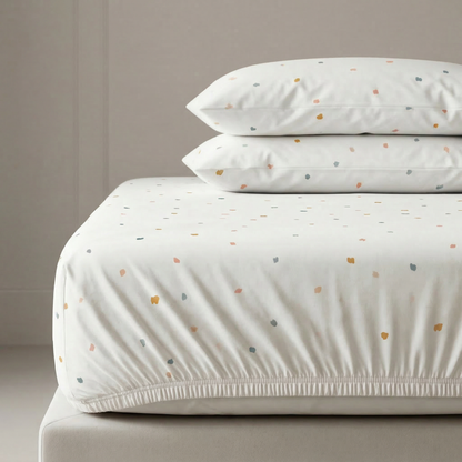 Organic Kids Fitted Sheet - Dotty