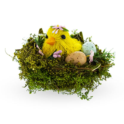 Nestled Chick Amidst Colorful Treasures