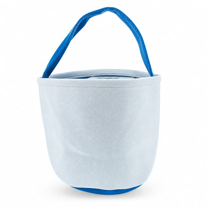 Set of 2 Easter Bunny Tote Bags – Soft Fabric Egg Hunt Baskets for Kids 9.5 Inches Tall