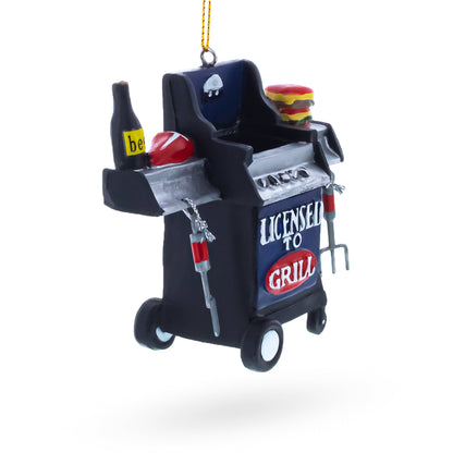Licensed to Grill BBQ with Food Resin Christmas Ornament