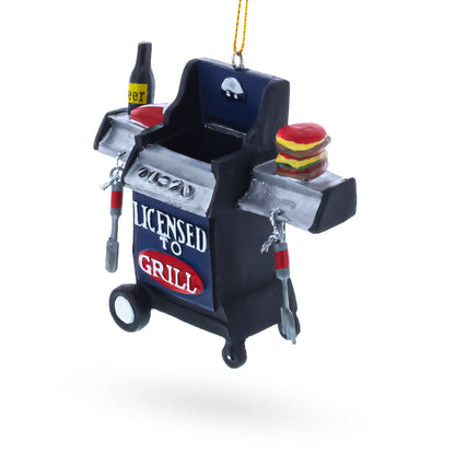 Licensed to Grill BBQ with Food Resin Christmas Ornament