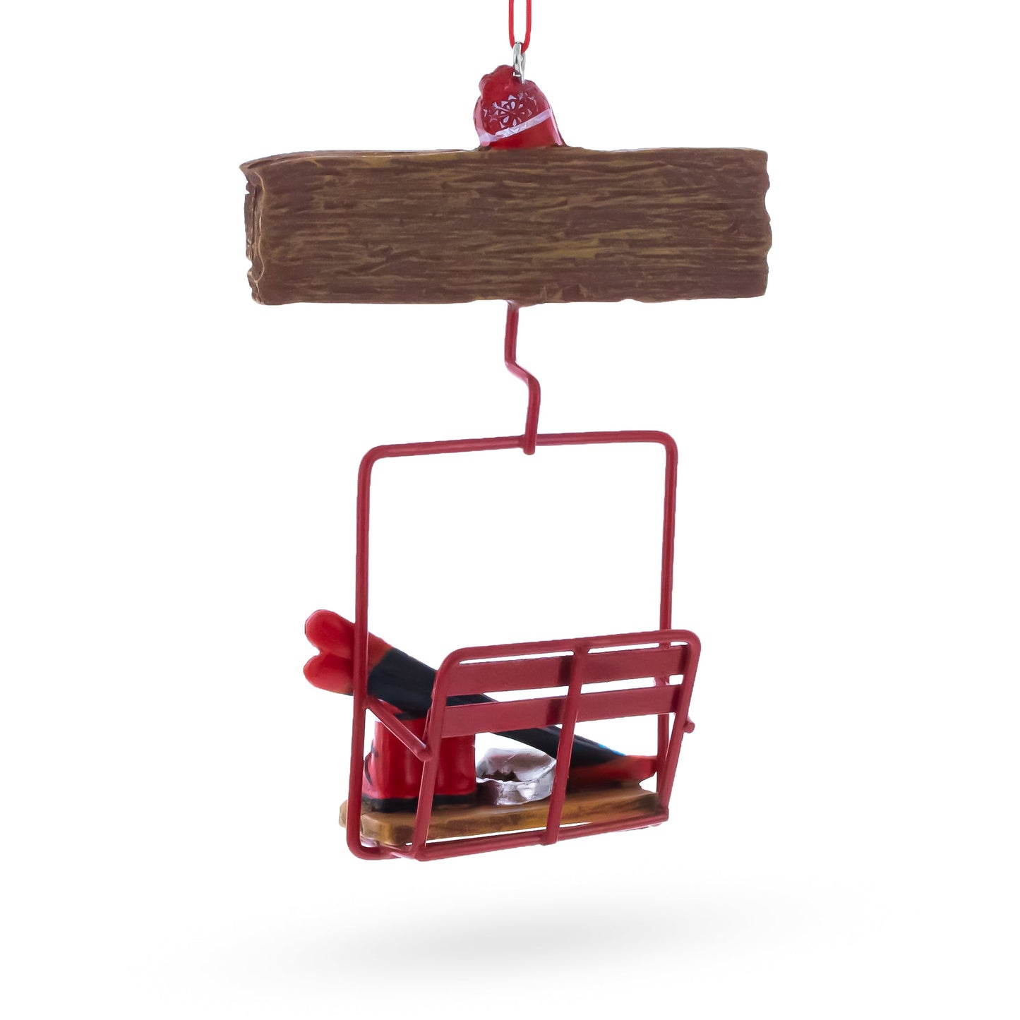 Life is Better on the Slopes Ski Lift with Skis Resin Christmas Ornament