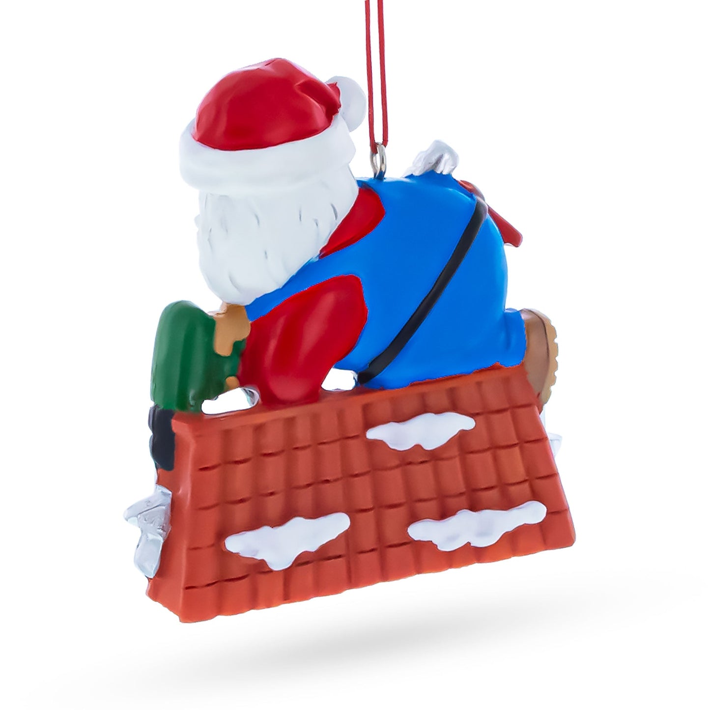 Roofing Handyman Santa Shingle All the Way Resin Christmas Ornament