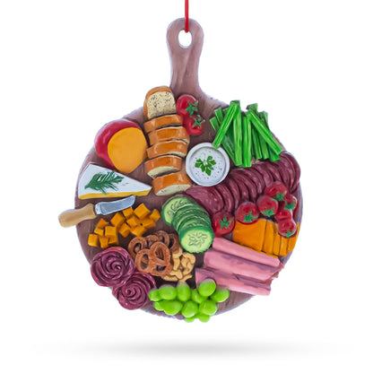 Gourmet Charcuterie Platter Resin Christmas Ornament