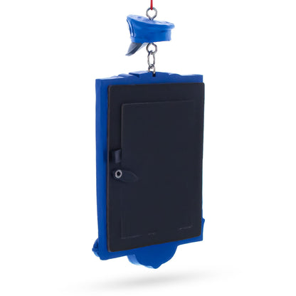 Police Officer Photo Frame Resin Christmas Ornament