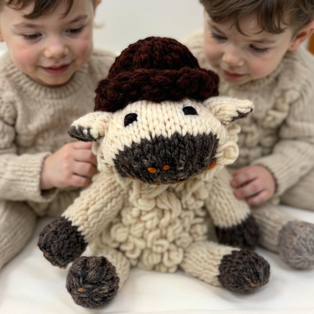 Wool Knit Buddy  | Sawyer the Sheep