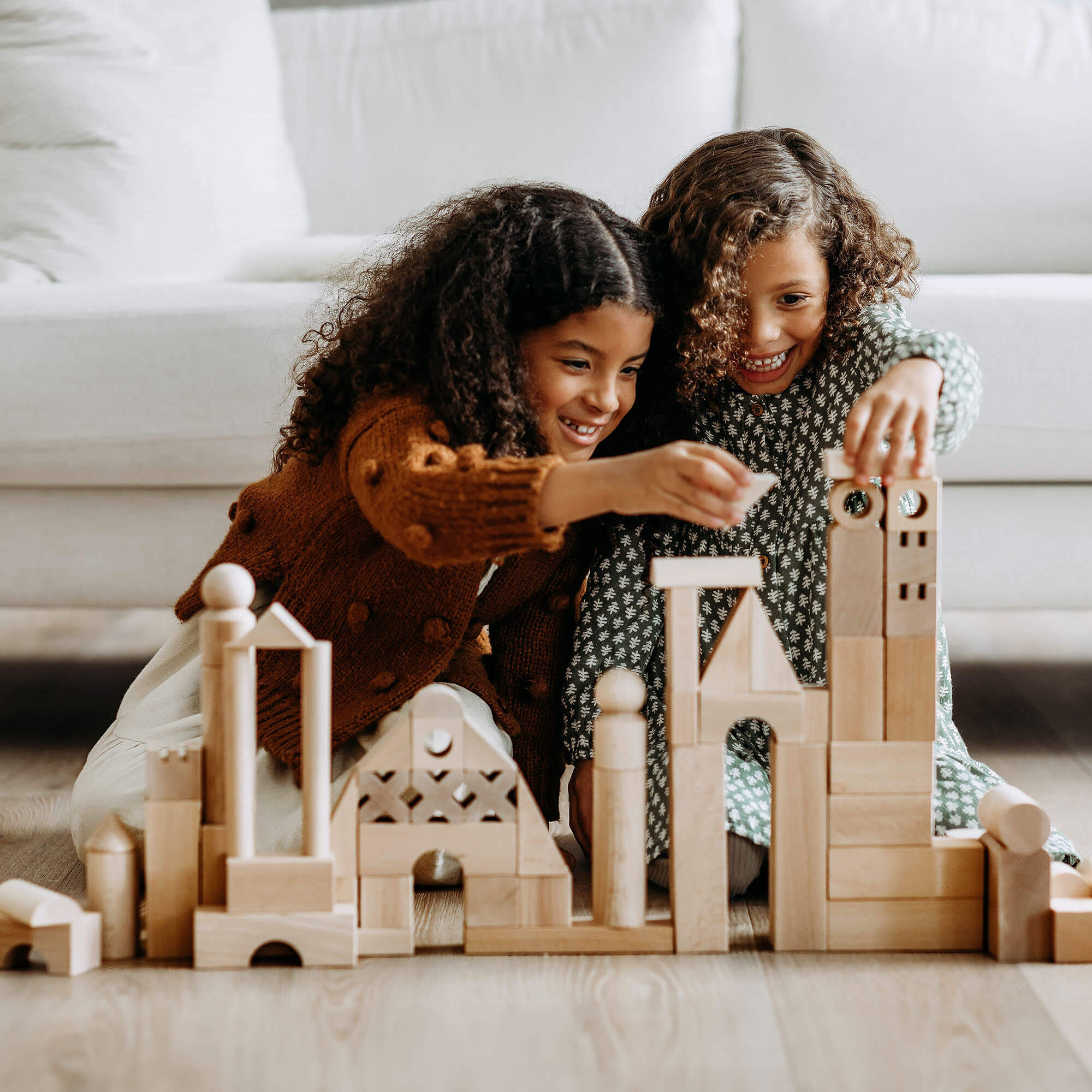 Basic Blocks Sets Basic Building Blocks 102 Piece Extra Large Wooden Starter Set – Gentle ...