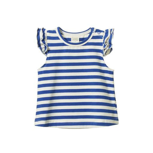 Fleur Tee - Isle Blue Sea Stripe