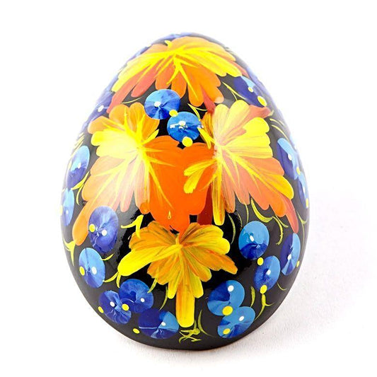 Autumn Leaves Hi-Gloss Wooden Egg Fridge Magnet