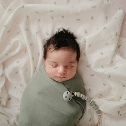 Organic Cotton Muslin Swaddle Blanket