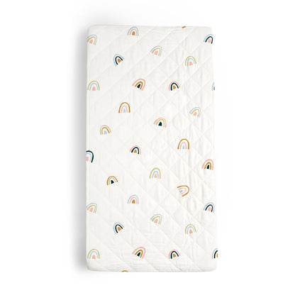 Organic Changing Pad Cover - Rainbow