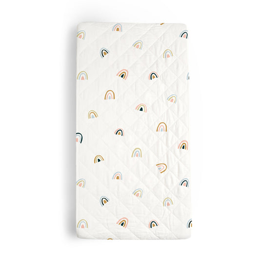 Organic Changing Pad Cover - Rainbow