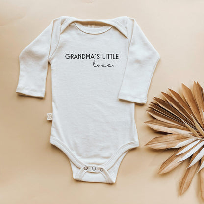 Grandma's Little Love Long Sleeve Organic Cotton Bodysuit