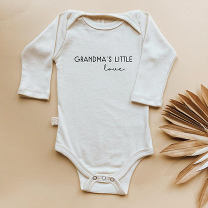 Grandma's Little Love Long Sleeve Organic Cotton Bodysuit