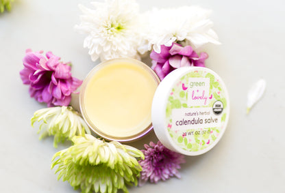 Nature's Herbal Calendula Salve, Organic - Eczema Cream - Multi-use Skin Cream, 2 oz