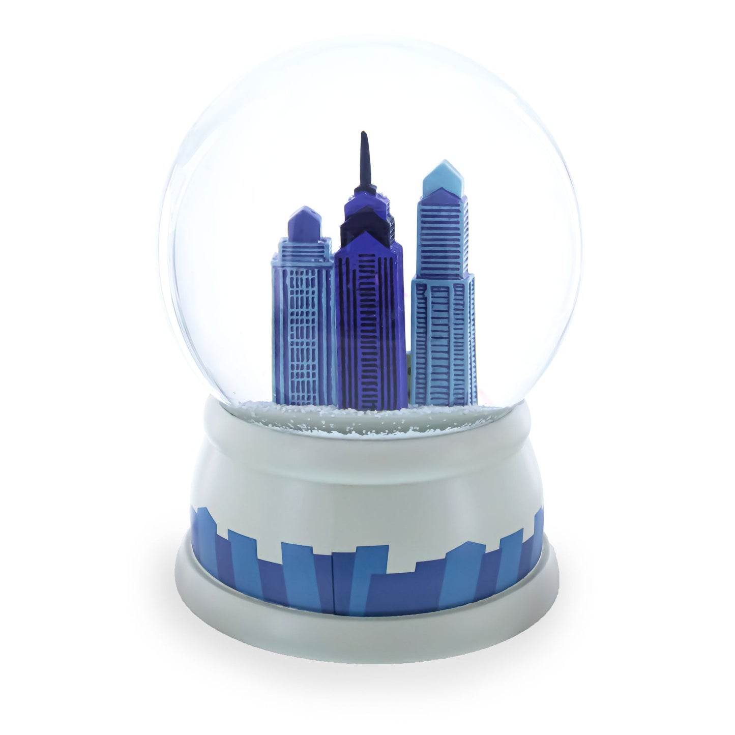 Philadelphia Skyline Glass Water Snow Globe