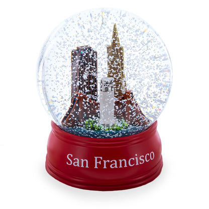 San Francisco Skyline with Iconic Landmarks Glass Water Snow Globe
