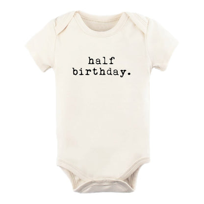 Baby half birthday. Organic Cotton Bodysuit
