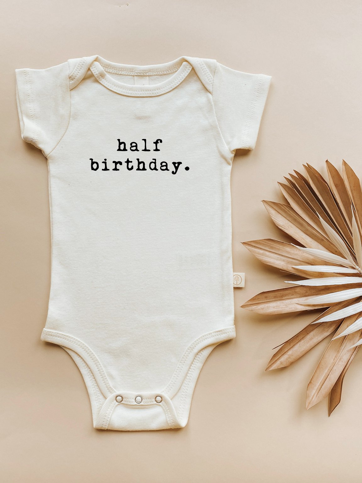 Baby half birthday. Organic Cotton Bodysuit