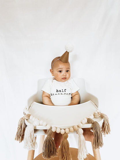 Baby half birthday. Organic Cotton Bodysuit