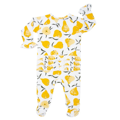 Ruffle Footie - Pears