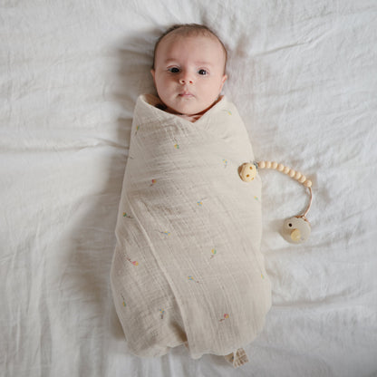 Organic Cotton Muslin Swaddle Blanket