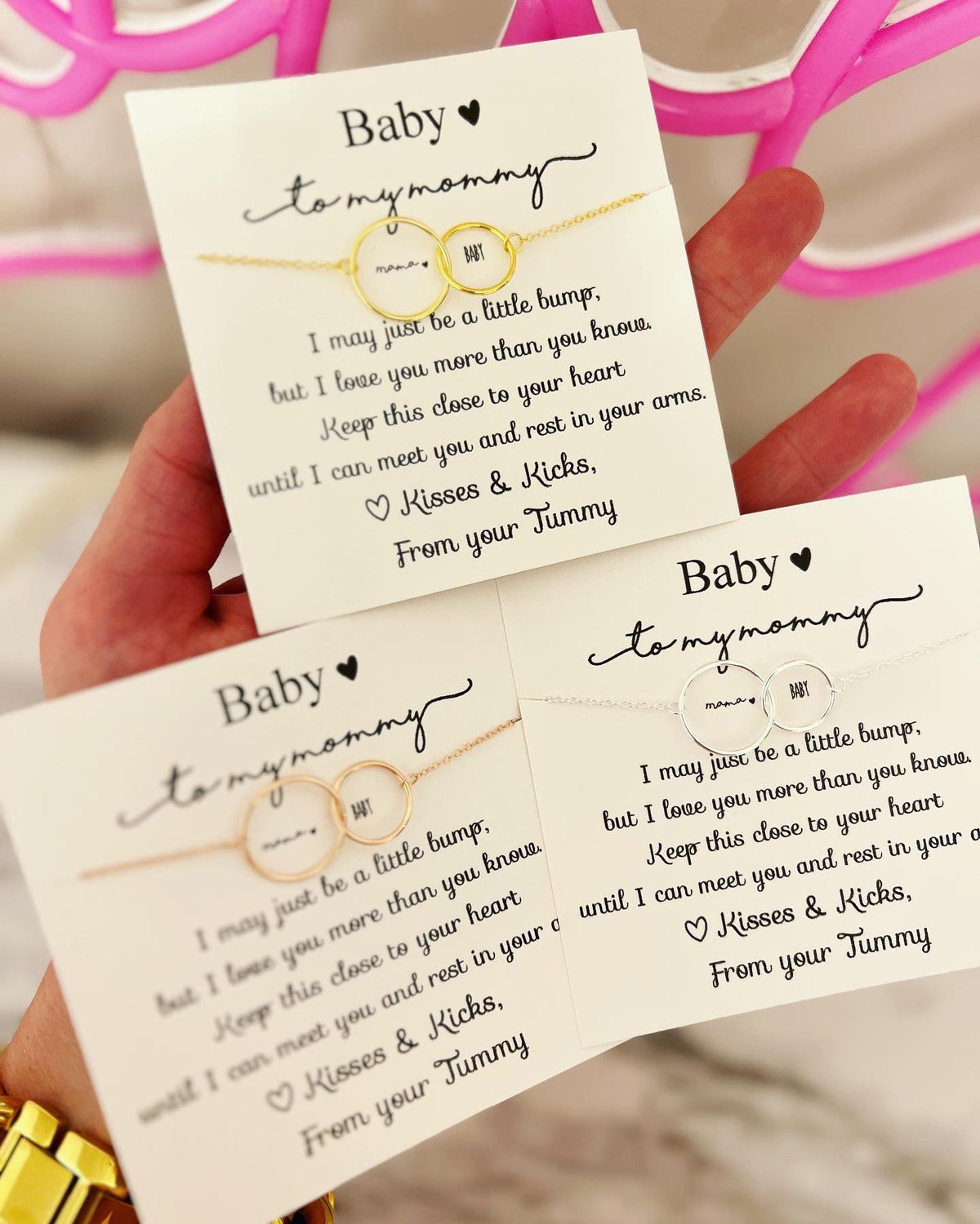 TOP SELLER! Non-Tarnish! New mom baby and me infinity necklace, Congratulations baby gift, pregnancy gift, baby shower & gender reveal gift! NON-Tarnish! 552 FIVE STAR REVIEWS!