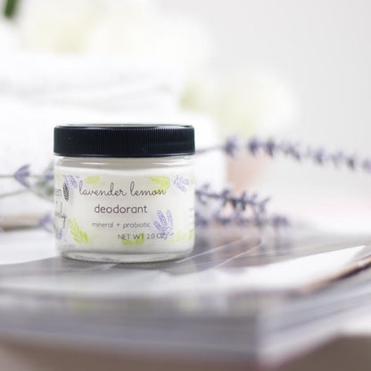DEODORANT Lavender Lemon - Mineral + Probiotic - Vegan