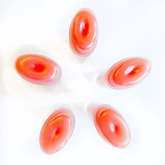 Strawberries n Cream Organic Lip Butter -  Lightly Tinted Shea Lip Butter Balm - 0.15 oz