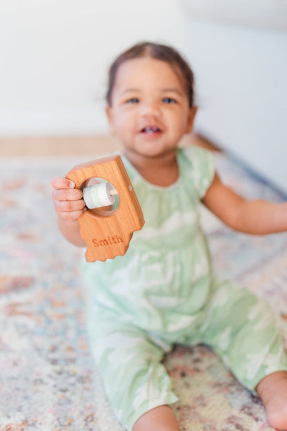 Indiana State Wooden Baby Rattle™