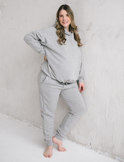 The Women's Essential Sweatpant - Heather Grey
