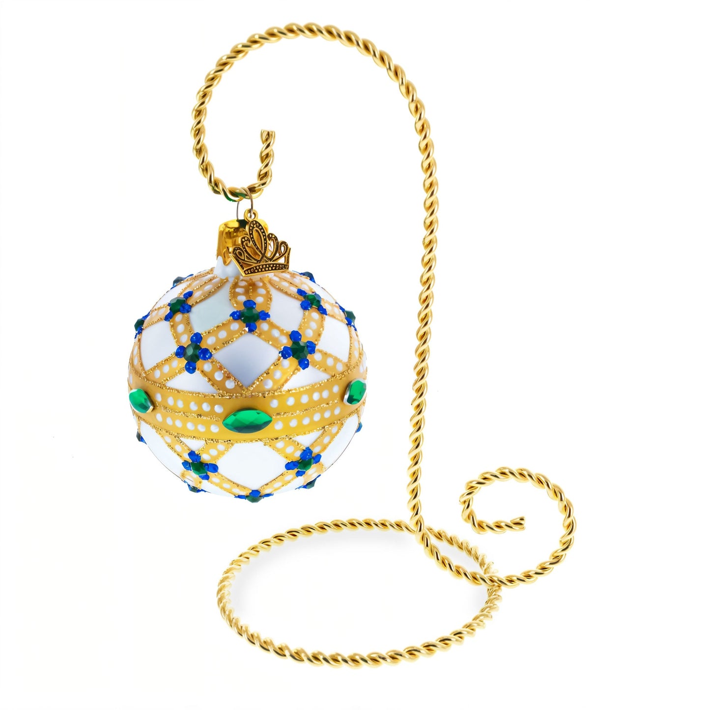 Small Twisted Gold Wire Ornament Stand Display 5.75 Inches (Taiwan)