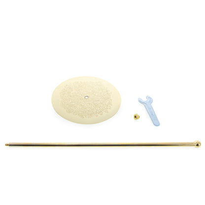 Ornate Gold Metal Rod Tree Topper Stand Display Stand 10 Inches (Taiwan)