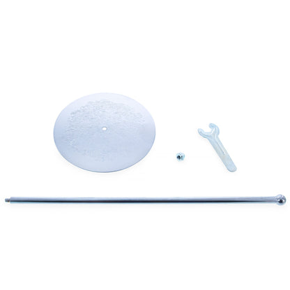 Ornate Silver Metal Rod Tree Topper Stand Display Stand 10 Inches (Taiwan)