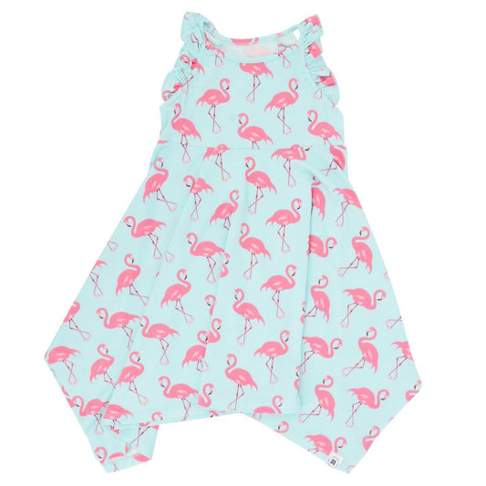 Emma's Racerback Dress - Flamingo Aqua