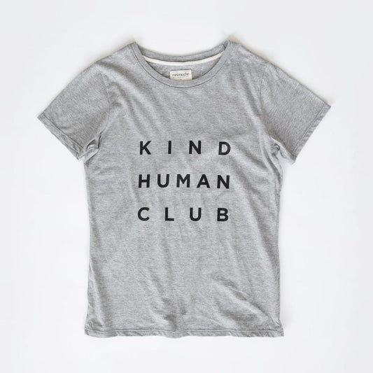 Kind Human Club Women's Short Sleeve Tee - Heather Grey