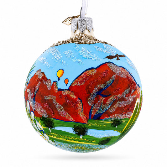 Desert Botanical Garden Phoenix, Arizona Glass Ball Christmas Ornament 3.25 Inches