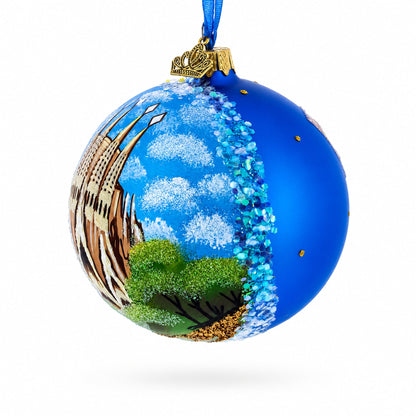 La Sagrada Familia, Barcelona, Spain Glass Ball Christmas Ornament 4 Inches