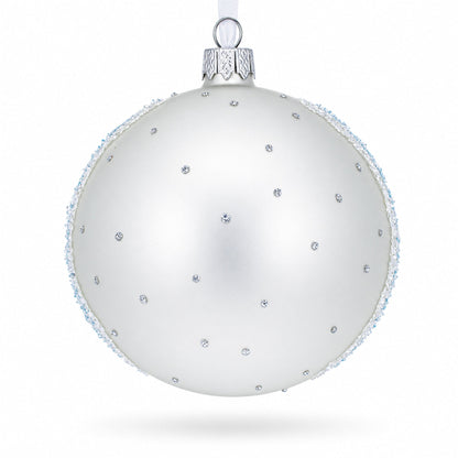 1890 'Branches with Almond Blossom' by Vincent Van Gogh Glass Ball Christmas Ornament 4 Inches