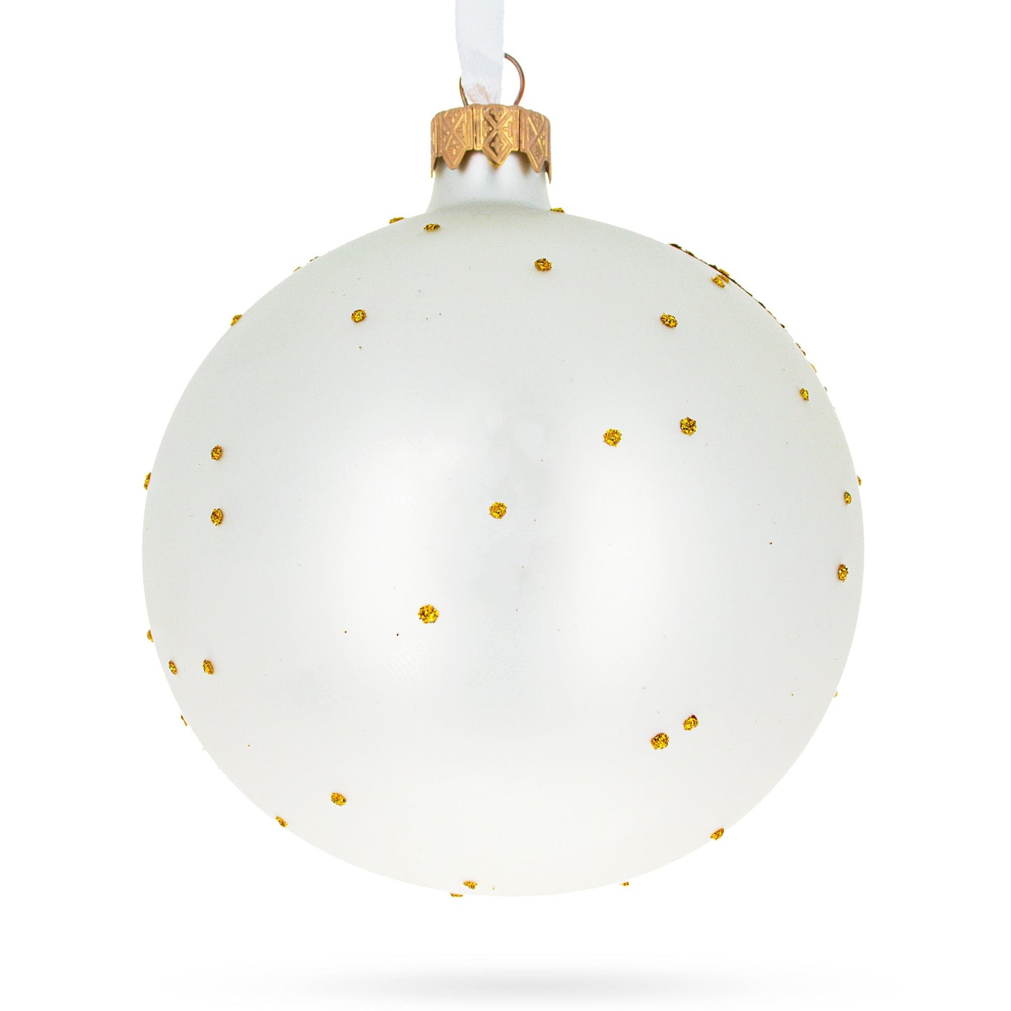 1889 'Olive Trees with Yellow Sky and Sun' by Van Gogh Glass Ball Christmas Ornament 4 Inches