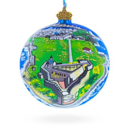 Castillo San Felipe del Morro, San Juan, Puerto Rico Glass Ball Christmas Ornament 4 Inches